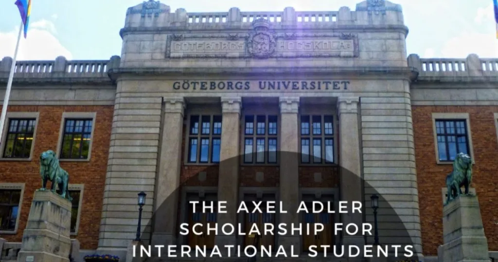 University of Gothenburg Axel Adler Scholarship in Sweden scholarship image