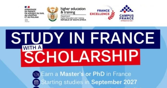 France South Africa Scholarship Program 2027 scholarship image