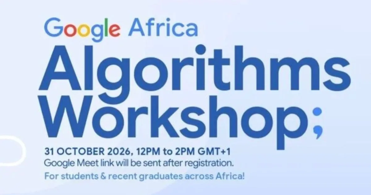 Google Africa Virtual Algorithms Workshop Program scholarship image