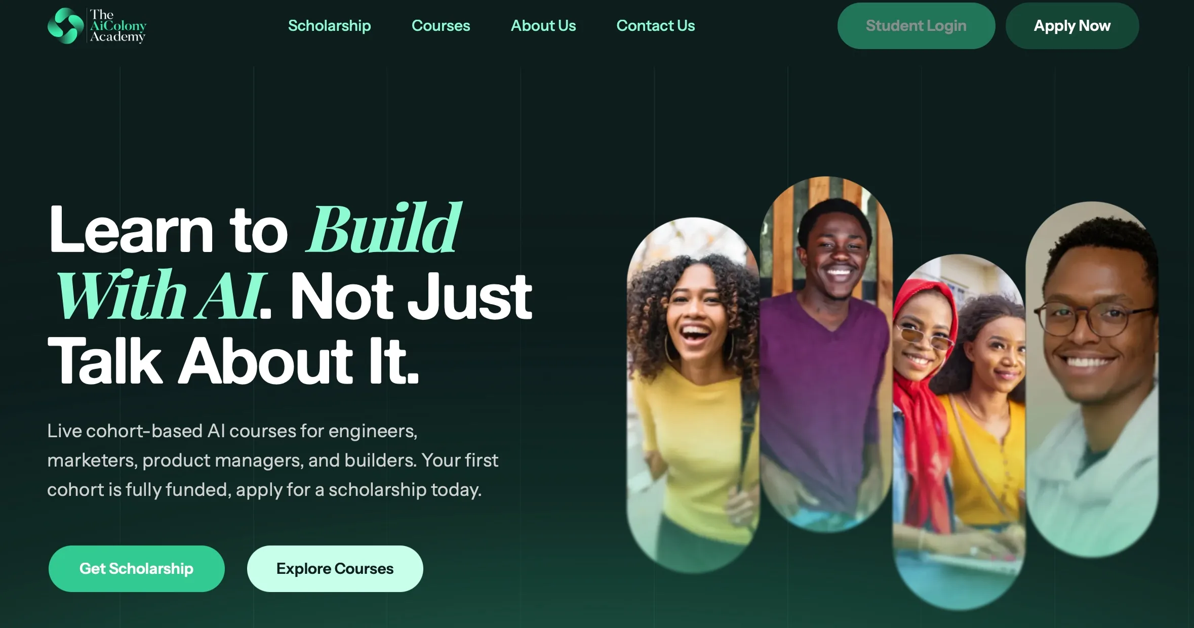The AI Colony Academy Genesis Cohort 2026 scholarship image