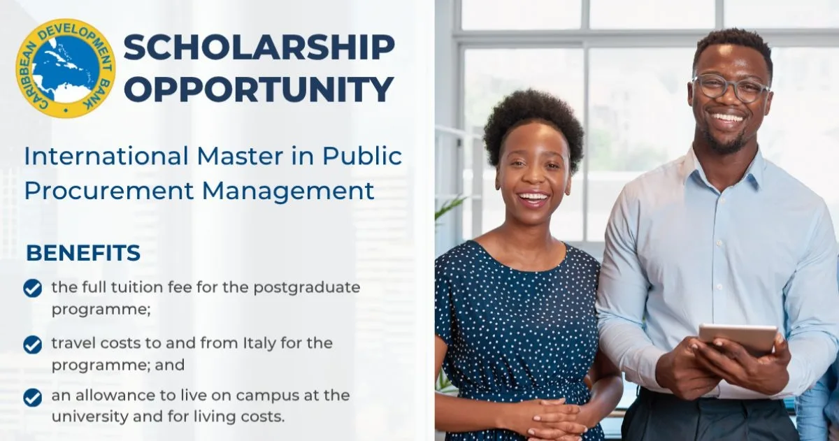 Caribbean Development Bank (CDB) Scholarship For Masters Studies scholarship image