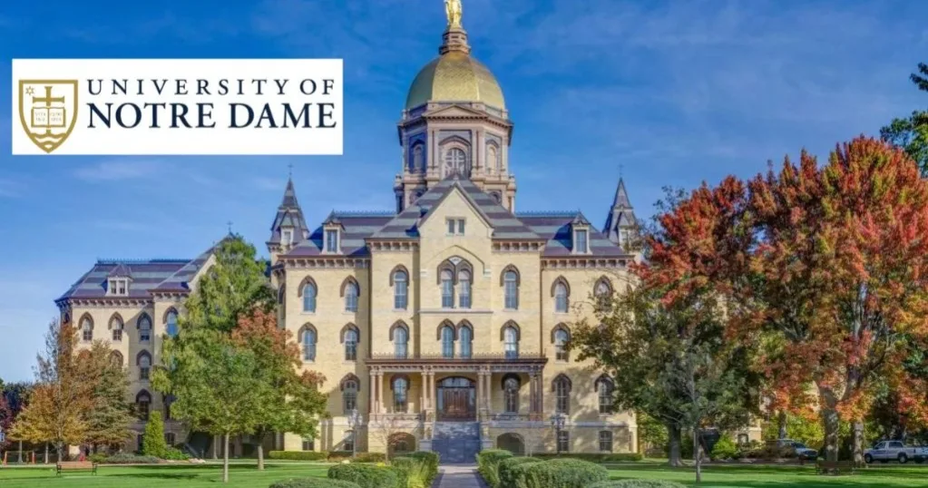 2026 University of Notre Dame Undergraduate Scholars Program in USA scholarship image