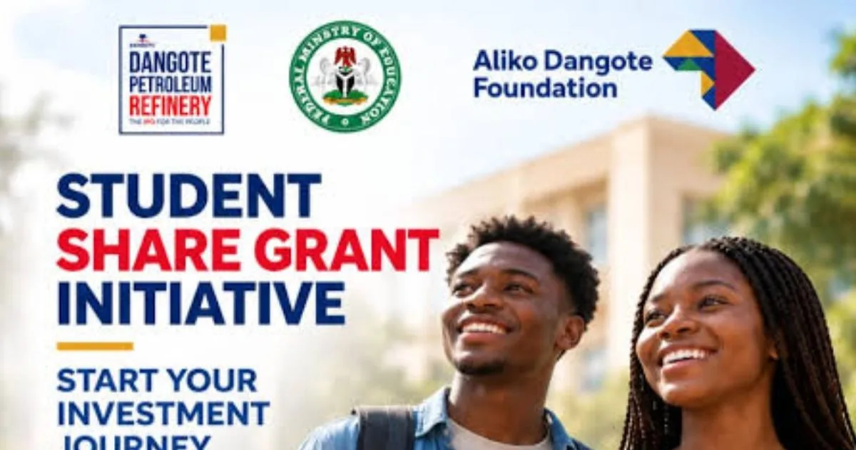 Aliko Dangote Foundation Share Grant scholarship image