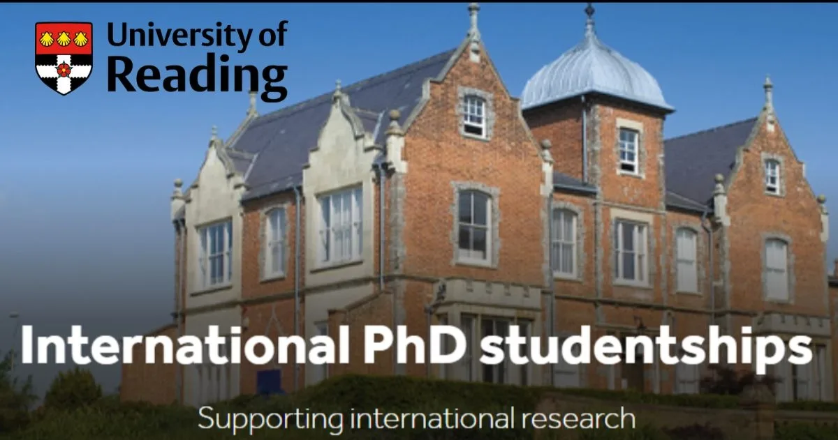 University of Reading International PhD Studentships in UK scholarship image